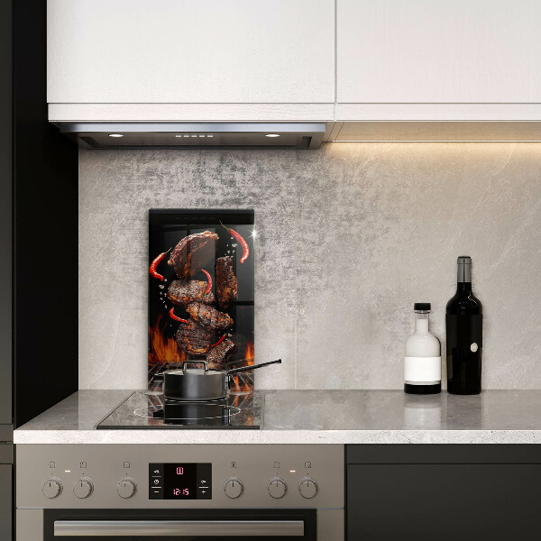 De vidrio templado Carne a la parrilla