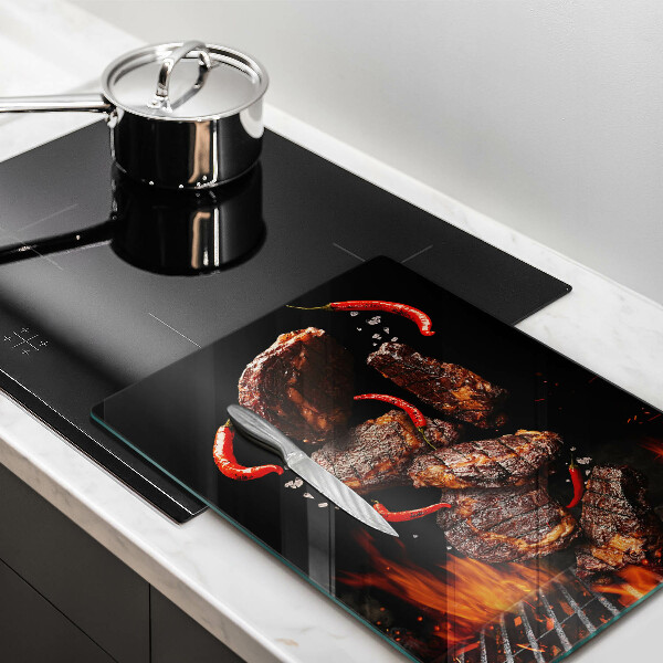 De vidrio templado Carne a la parrilla