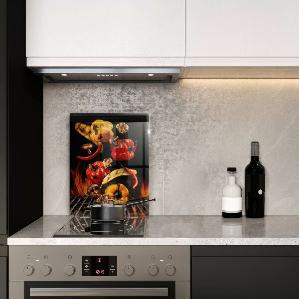 De vidrio templado Verduras a la parrilla