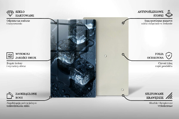 De vidrio templado Cubitos de hielo frio