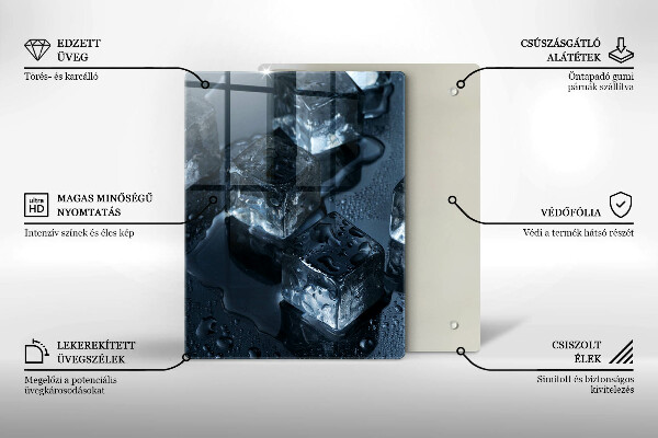 De vidrio templado Cubitos de hielo frio