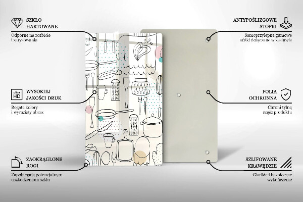 De vidrio templado Accesorios de cocina