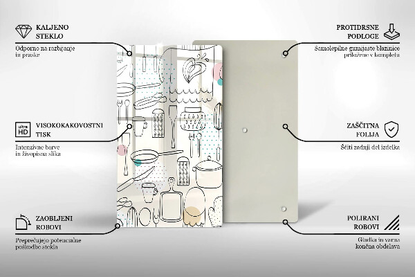 De vidrio templado Accesorios de cocina