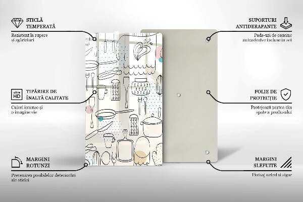 De vidrio templado Accesorios de cocina