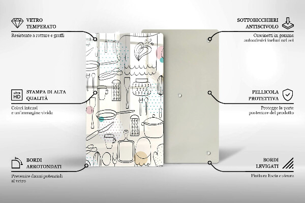 De vidrio templado Accesorios de cocina