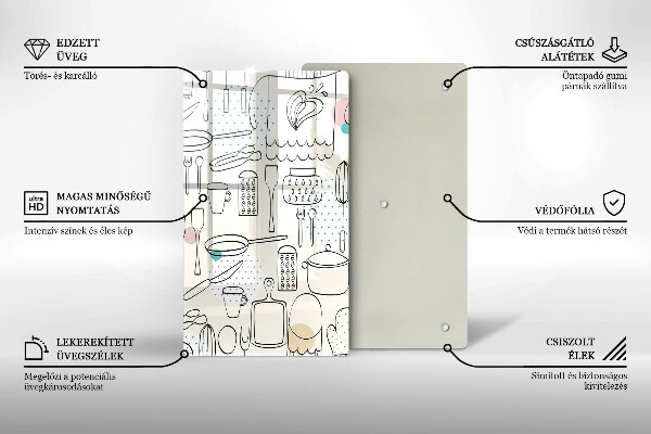 De vidrio templado Accesorios de cocina