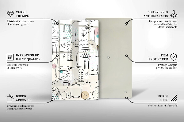 De vidrio templado Accesorios de cocina