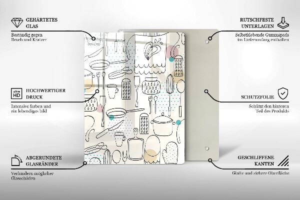 De vidrio templado Accesorios de cocina