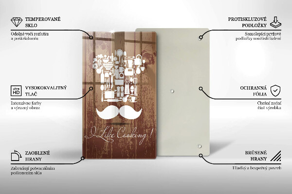 De vidrio templado I like cooking