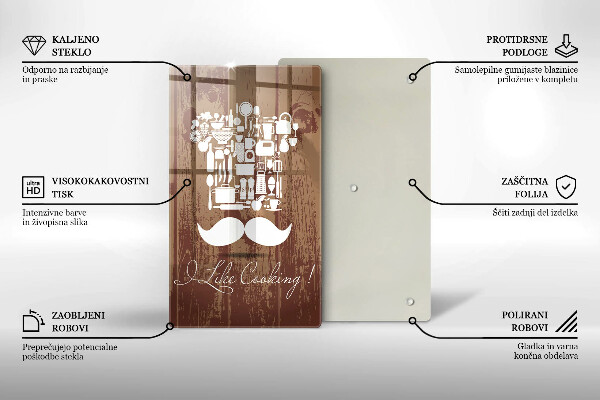 De vidrio templado I like cooking