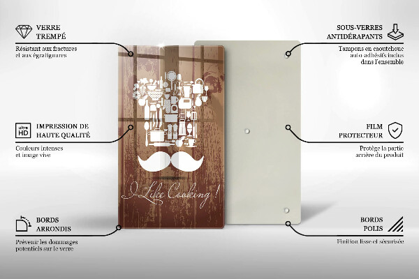 De vidrio templado I like cooking