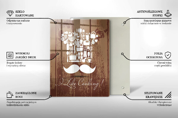 De vidrio templado I like cooking