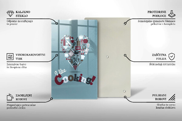 De vidrio templado I like cooking