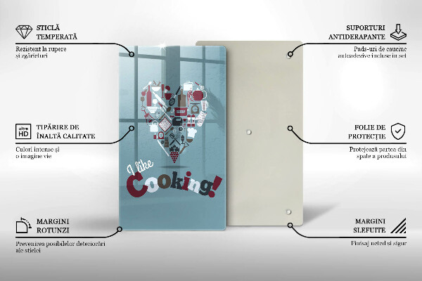 De vidrio templado I like cooking