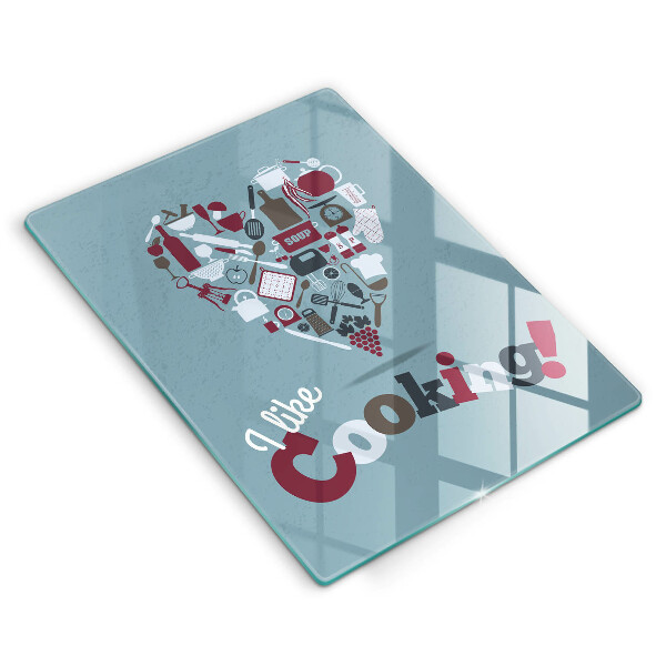 De vidrio templado I like cooking