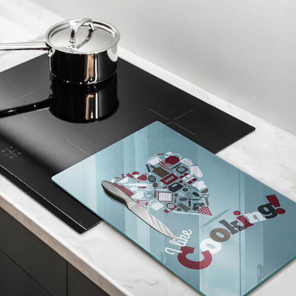 De vidrio templado I like cooking