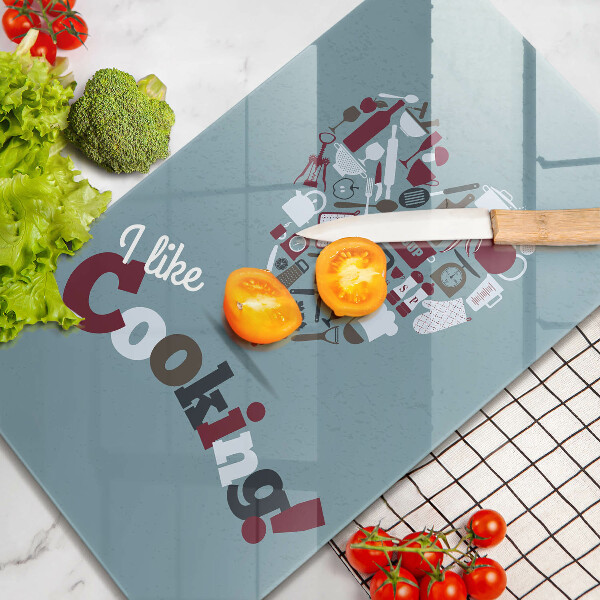 De vidrio templado I like cooking