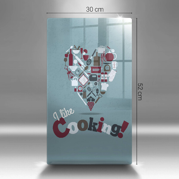De vidrio templado I like cooking