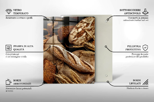 De vidrio templado panes pan