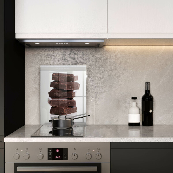 De vidrio templado cubos de chocolate