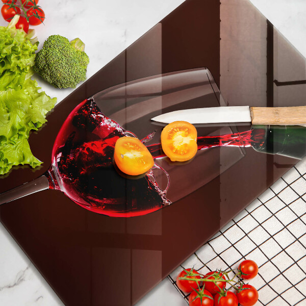 De vidrio templado Una copa de vino