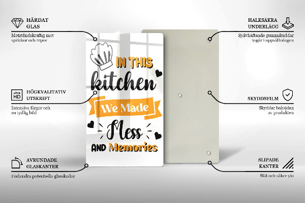 De vidrio templado In this kitchen we made mess and memories