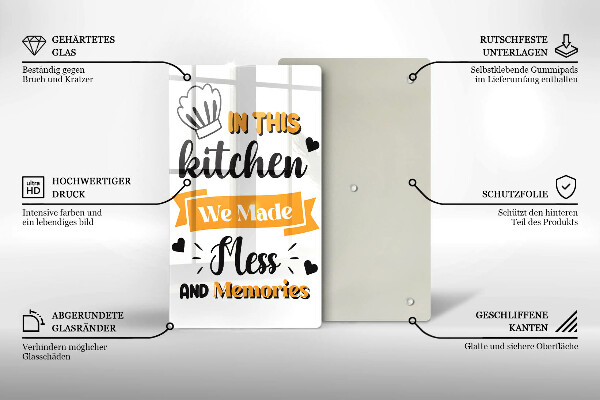 De vidrio templado In this kitchen we made mess and memories