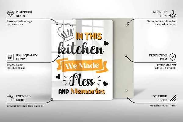 De vidrio templado In this kitchen we made mess and memories