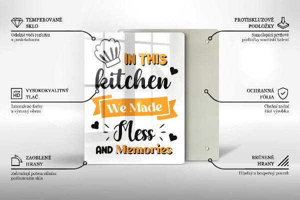 De vidrio templado In this kitchen we made mess and memories