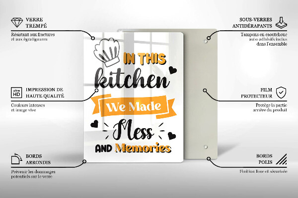 De vidrio templado In this kitchen we made mess and memories