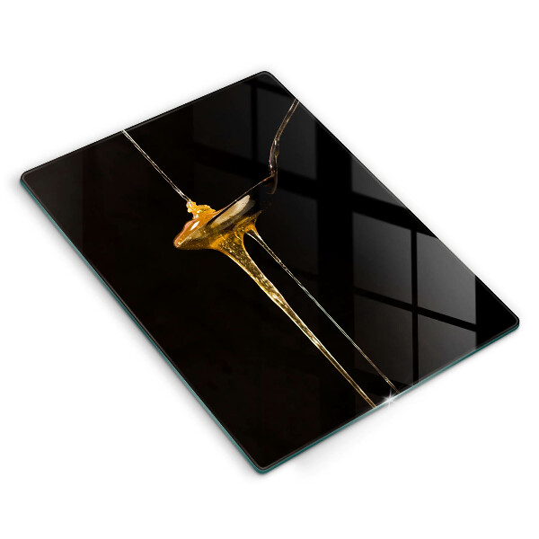 De vidrio templado Una cucharadita de miel