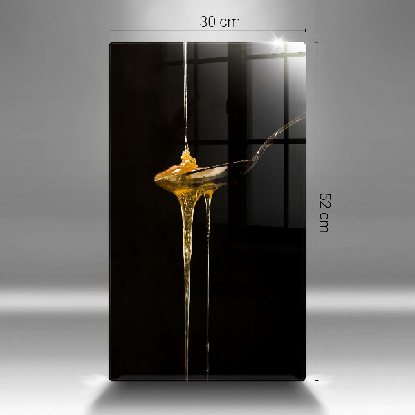 De vidrio templado Una cucharadita de miel