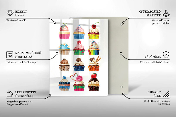 De vidrio templado Ilustración de magdalena