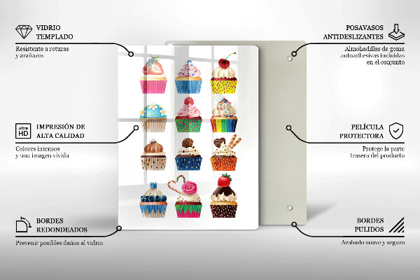 De vidrio templado Ilustración de magdalena