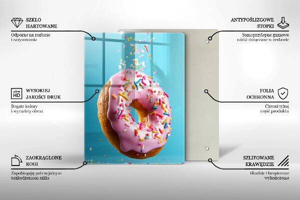 De vidrio templado rosquilla