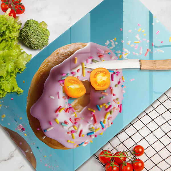 De vidrio templado rosquilla