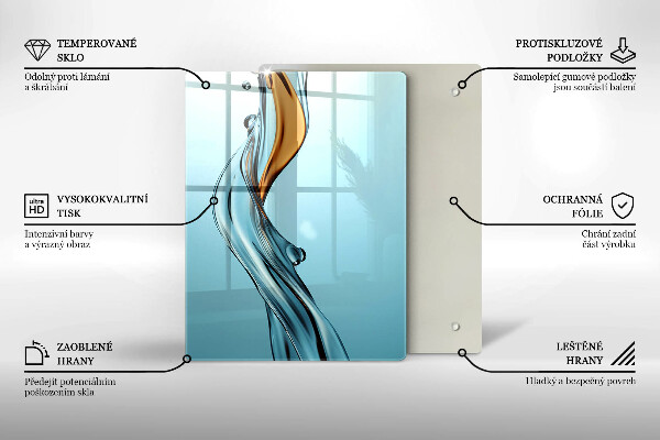 De vidrio templado Chorro de agua