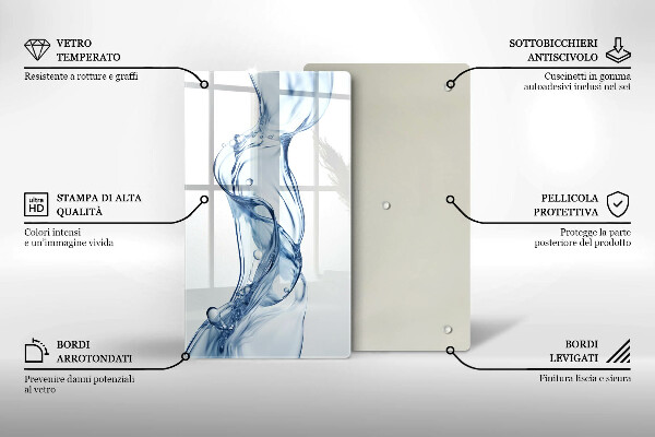 De vidrio templado Agua limpia