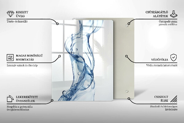 De vidrio templado Agua limpia