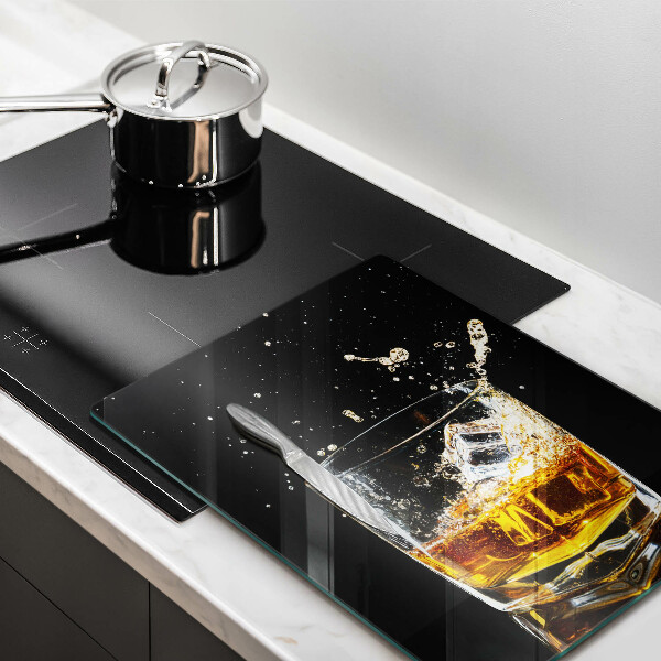 De vidrio templado Un vaso de whisky