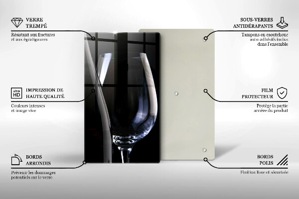 De vidrio templado Vidrio y botella