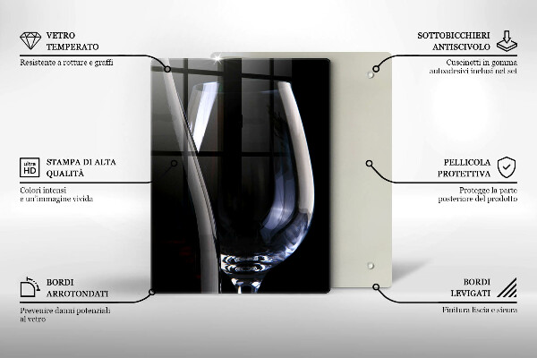 De vidrio templado Vidrio y botella