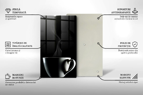 De vidrio templado Una taza de té