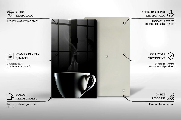 De vidrio templado Una taza de té