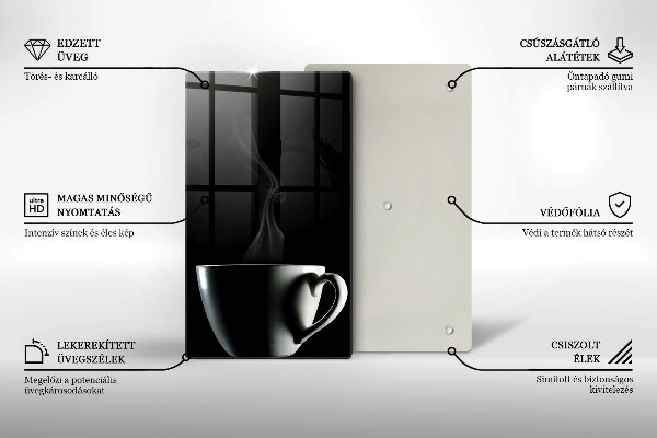 De vidrio templado Una taza de té