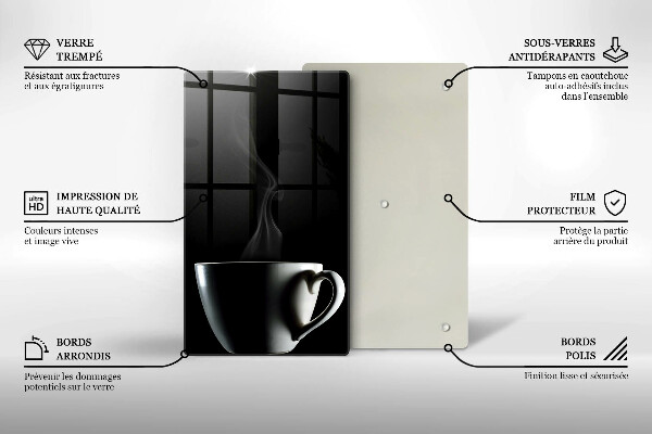 De vidrio templado Una taza de té