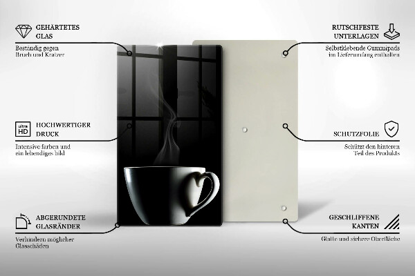 De vidrio templado Una taza de té