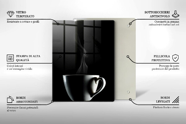 De vidrio templado Una taza de té