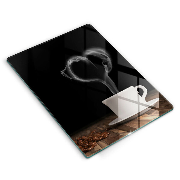 De vidrio templado Corazón de taza de café