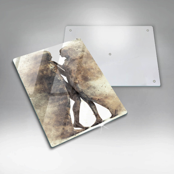 De vidrio templado Cuerpos de personas enamoradas